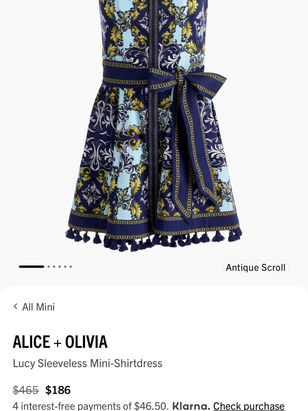 Alice + Olivia Lucy dress chain print - Picture 3 of 12